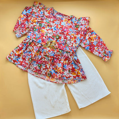 Frock with Flapper Pants - Floral