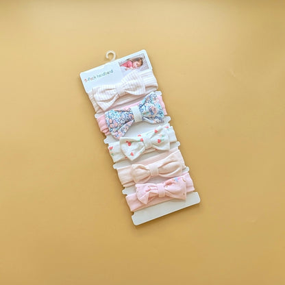Pack of 5 Headbands Set - Bow