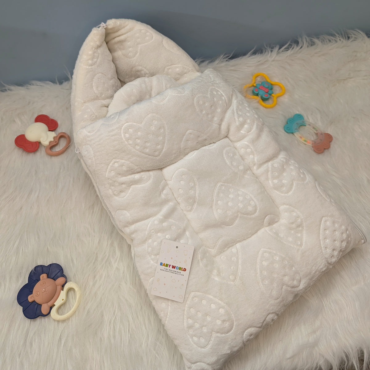 Baby Carry Nest with Hood - Plain  - Winter