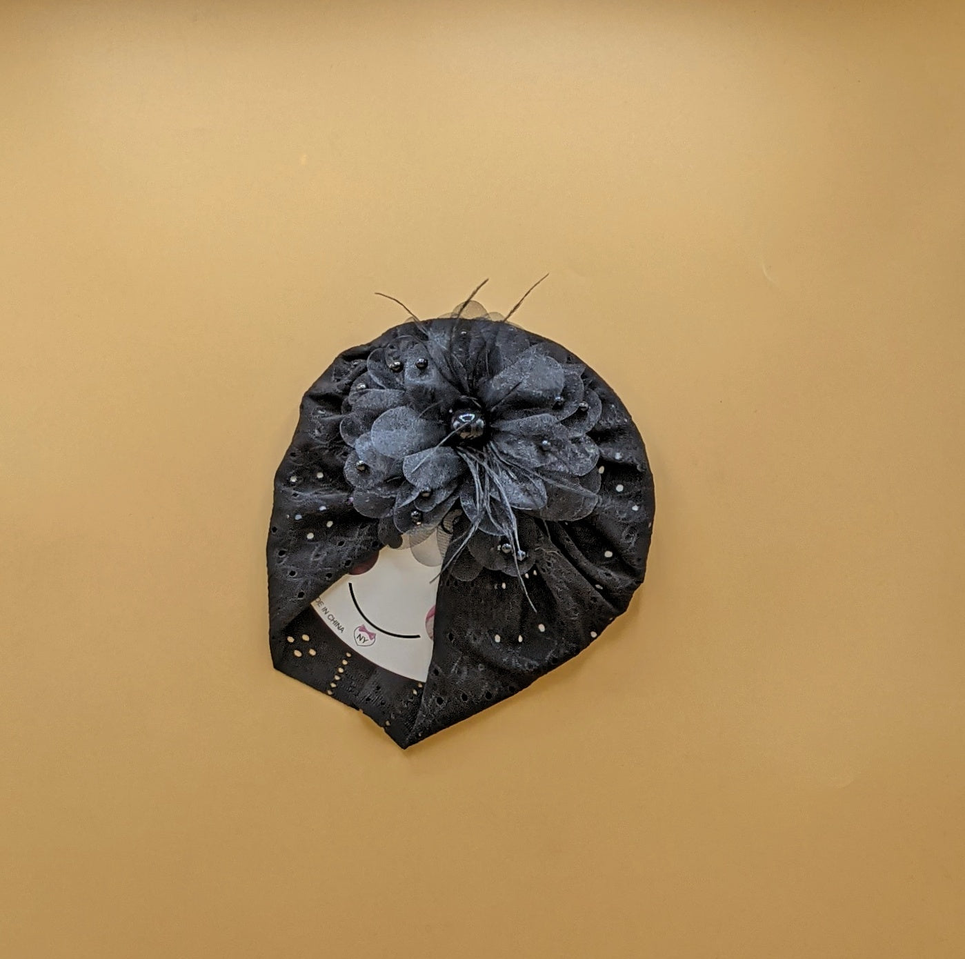 Baby Cap - Floral/Pearls