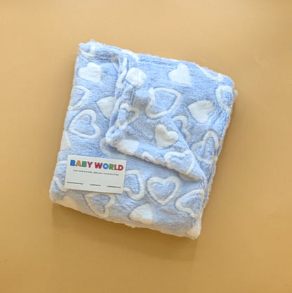Baby Winter Wrapping Sheet/Ac Blanket - Hearts 🤍