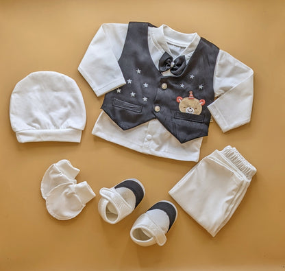 5 Pieces Suit Set