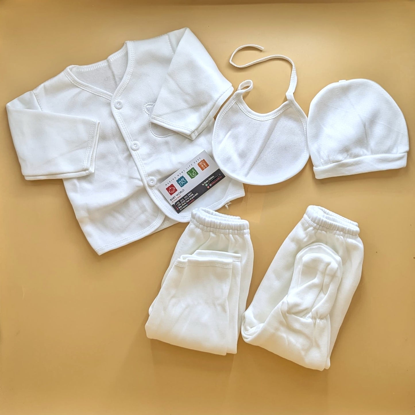 5 Pieces Suit Set - Winter - Plain