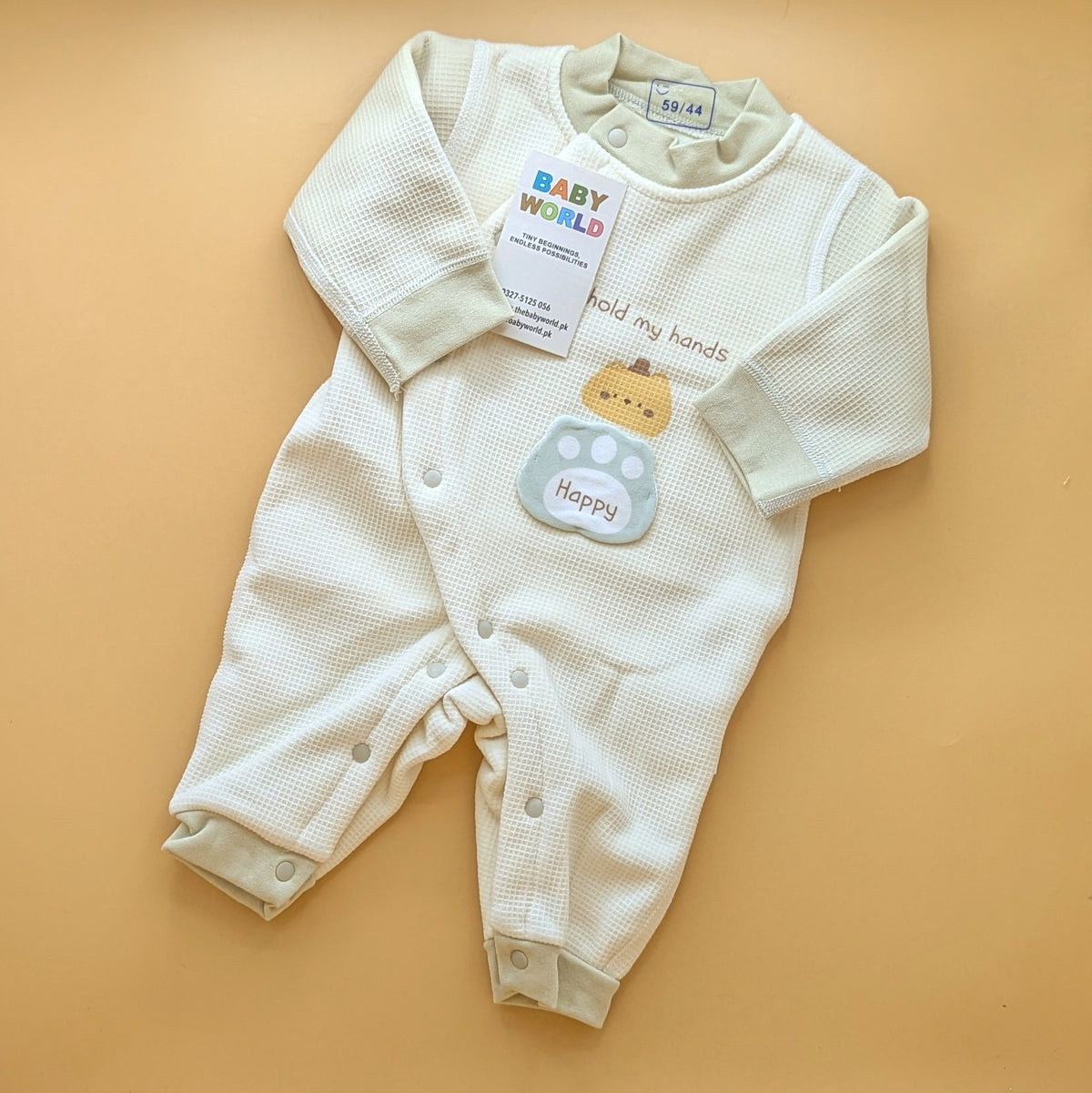 Premium Baby Romper - hold my hands - Winter
