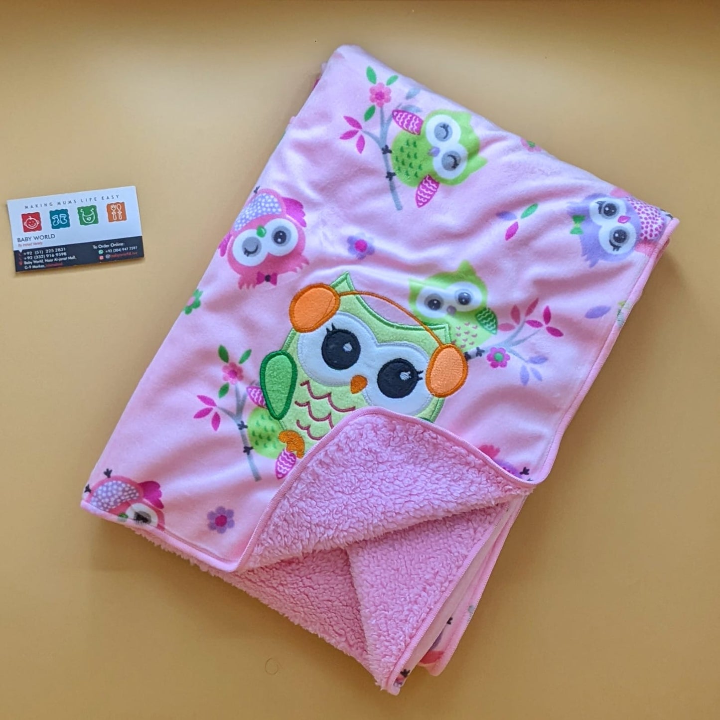 Double Layer Baby Blanket/Wrapping Sheet