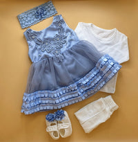 5 Pieces Frock Set