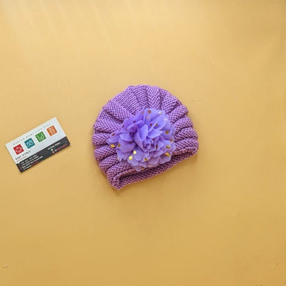 Baby Wool Cap - Flower - Winter