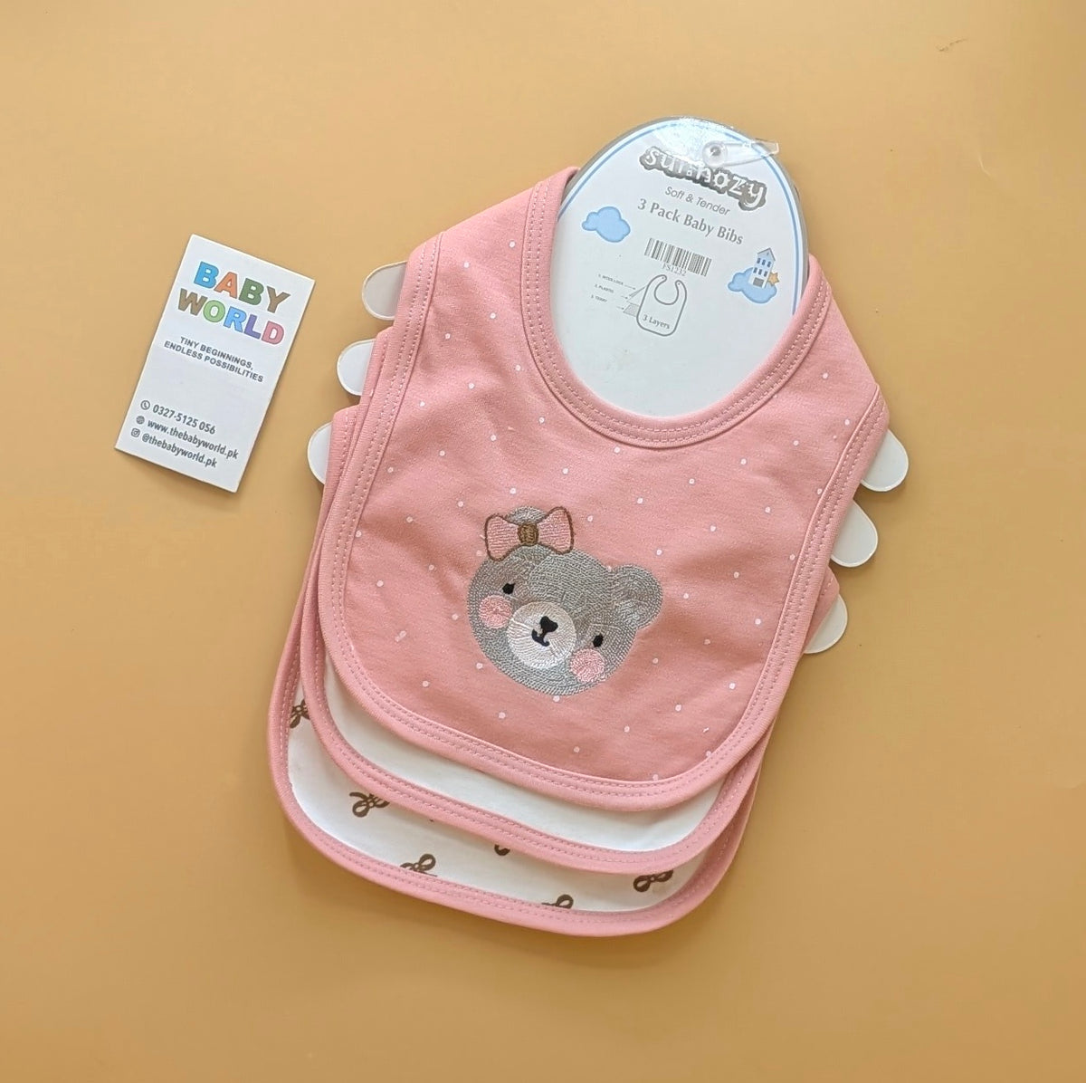 Baby Pack of 3 Bibs