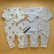 Pack of 3 Rompers/Sleep Suits - Bear 🐻 - Grey