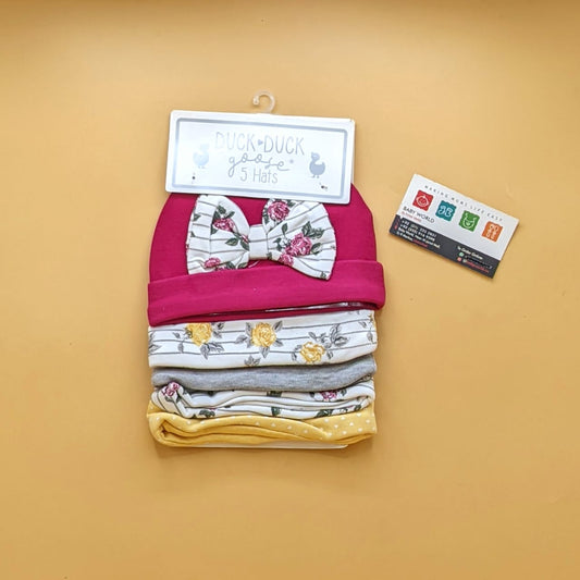 Pack of 5 Caps - Bow