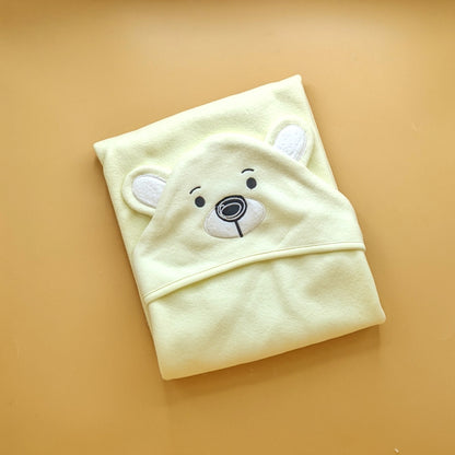 Hooded Wrapping Sheet/Blanket - Winter - Bear 🐻