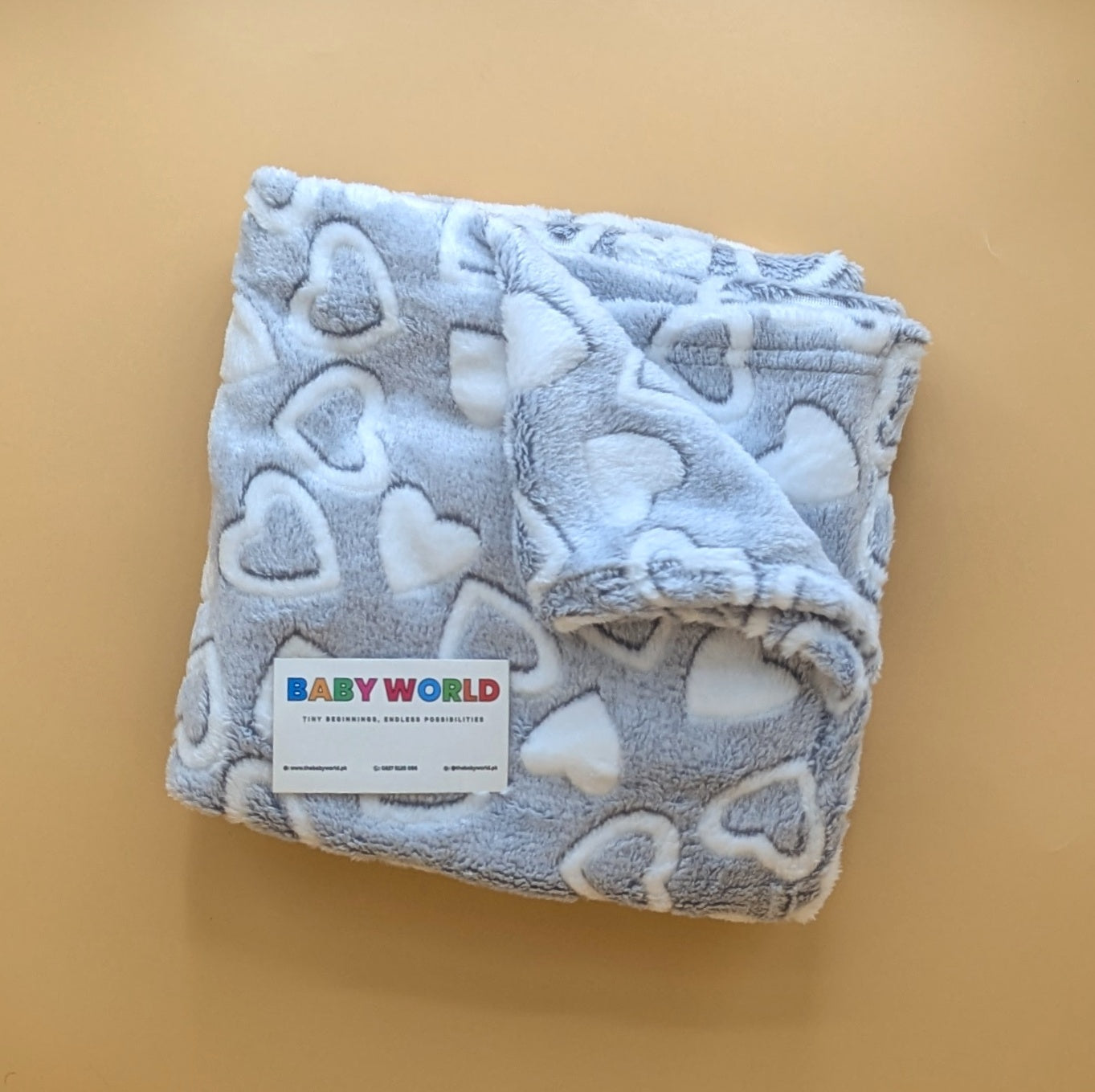 Baby Winter Wrapping Sheet/Ac Blanket - Hearts 🤍