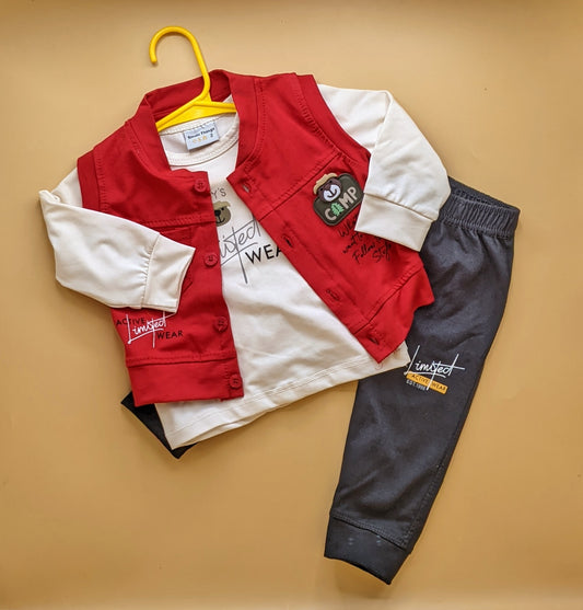 3 Piece Baby Suit - Follow the Style