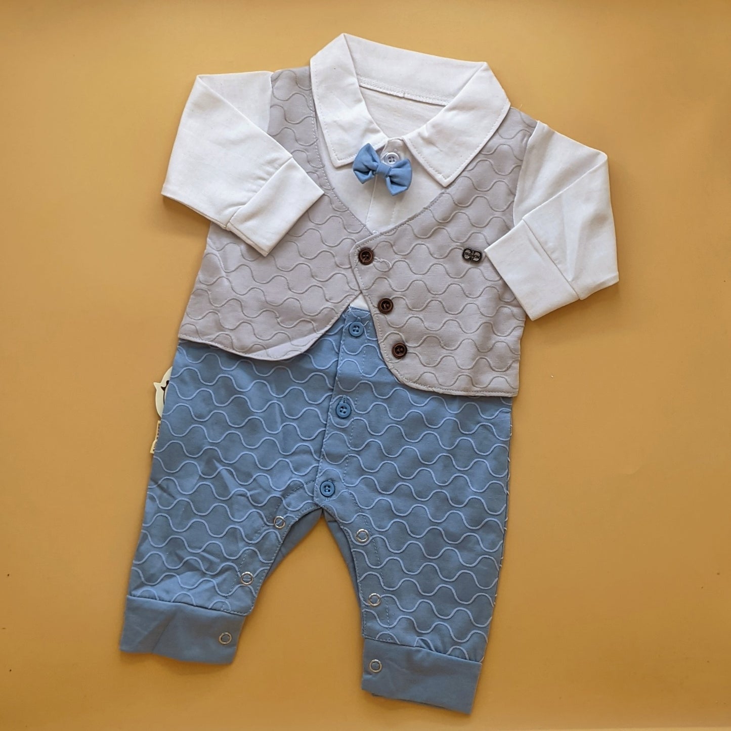 Romper - Waistcoat/Bow