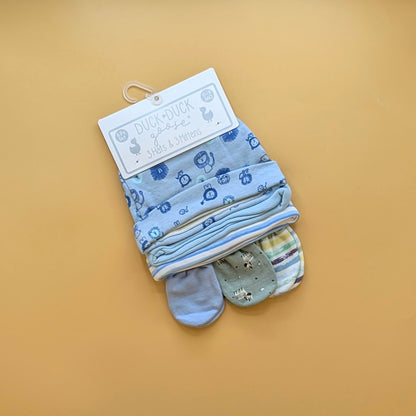 Pack of 3 Caps & 3 Mittens Pair