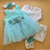 5 Pieces Frock Set