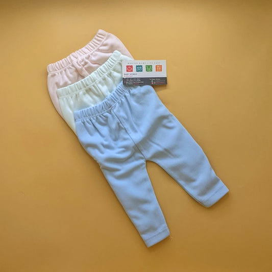 Pack of 3 Pajamas - Baby Pink/Light Green/Blue