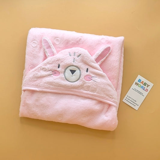 Baby Character Hooded Wrapping Sheet/Blanket - Winter