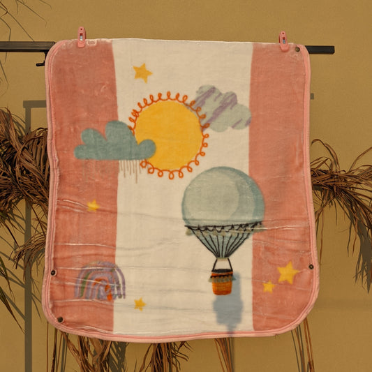 Baby Hooded Blanket - Fire Balloon