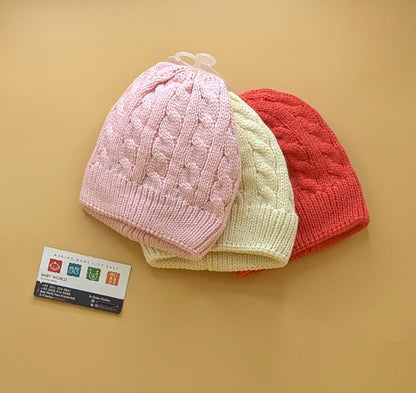 Baby Pack of 3 Wool Cap - Winter