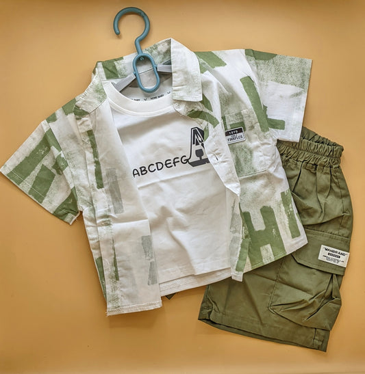Baby Relaxed Fit 3 Pieces Co-Ord Set - 1979