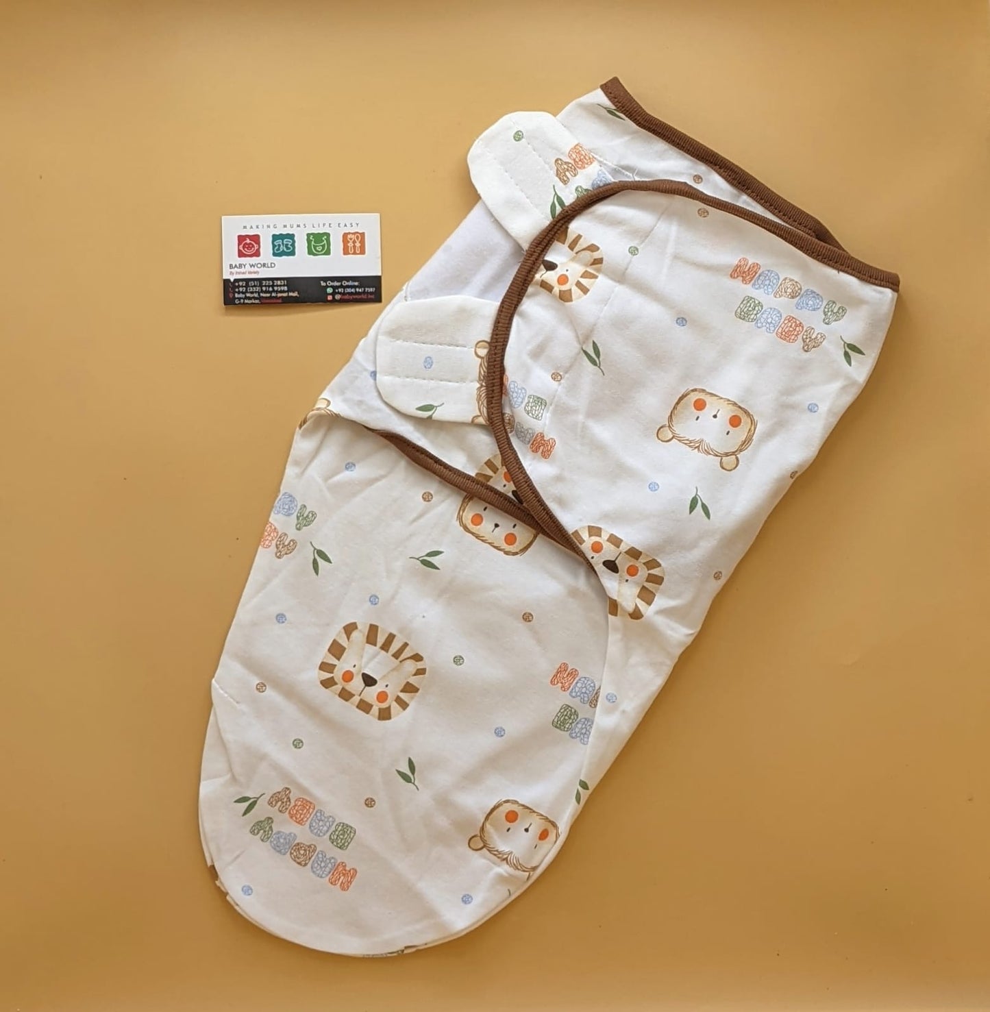 Swaddle Wrap - Lioness - White