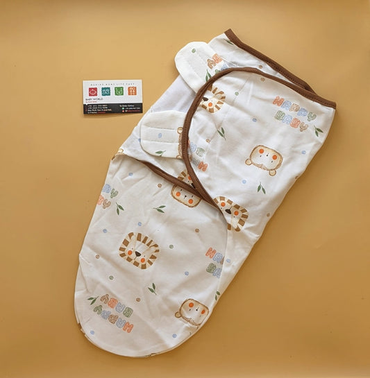 Swaddle Wrap - Lioness - White