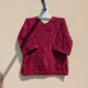 2 Pieces Baby Girl Embroidered Kameez Shalwar - Deep Maroon