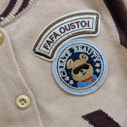 2 Piece Imported Woolen Suit with Cap - Cartoon - Winter