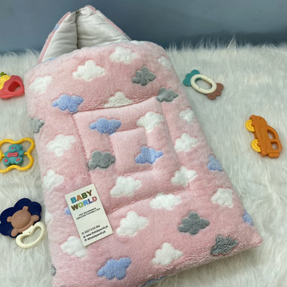Baby Carry Nest with Hood - Clouds ☁️ - Winter