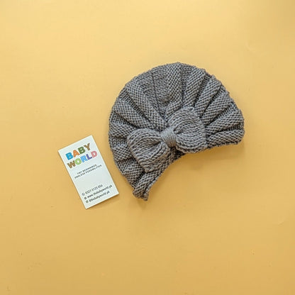 Baby Wool Cap - Bow - Winter