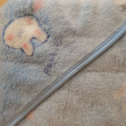 Baby Hooded Wrapping Sheet/Ac Blanket - Rabbit - Winter