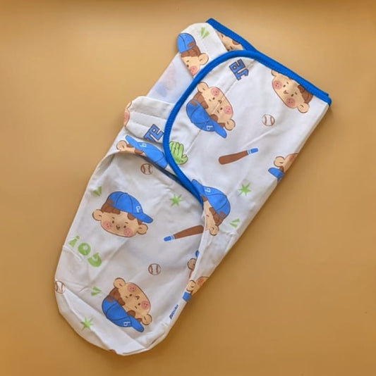 Swaddle Wrap - Go Boy - White