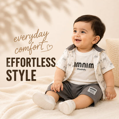 Baby Relaxed Fit 3 Pieces Co-Ord Set - On Life