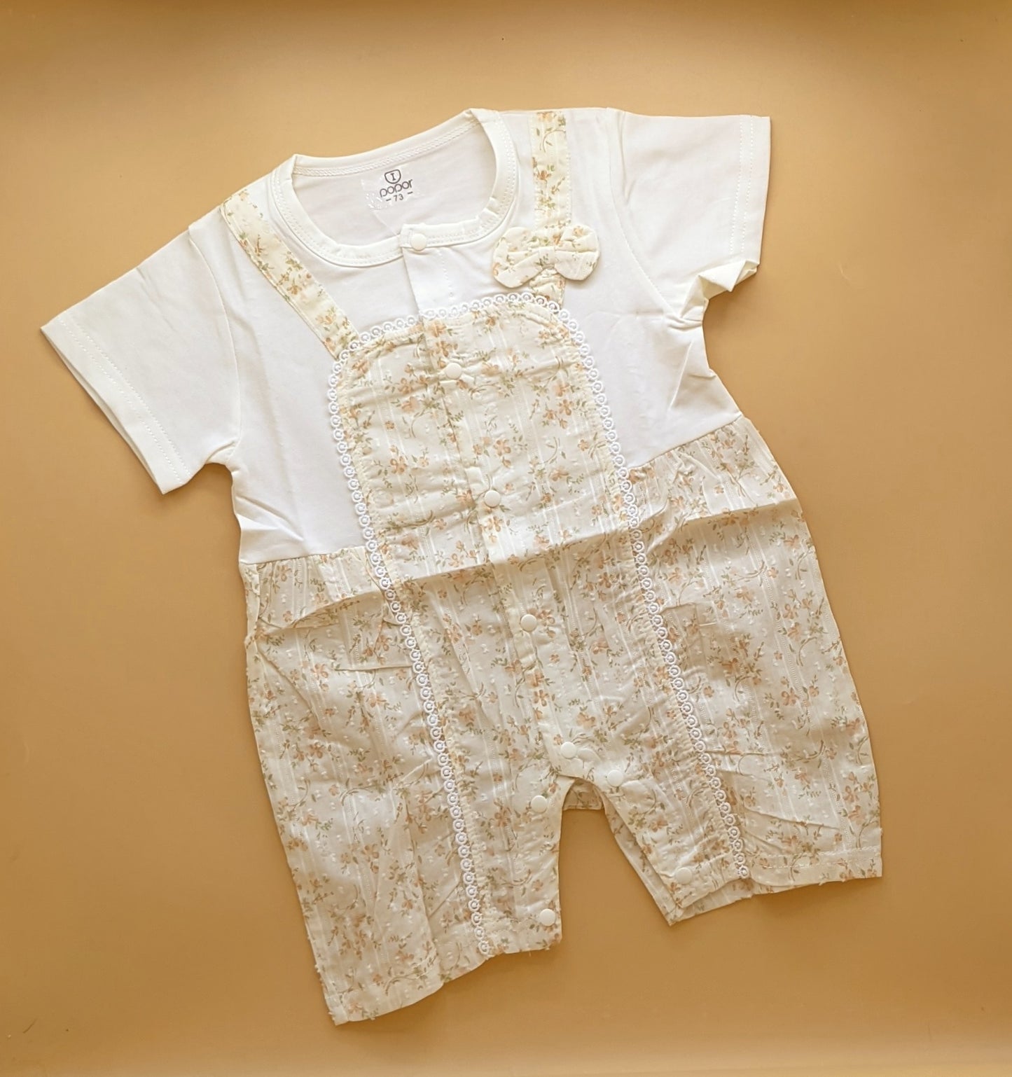 Romper - Half Sleeves - Floral