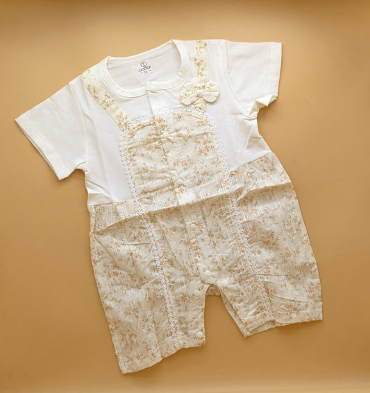 Romper - Half Sleeves - Floral
