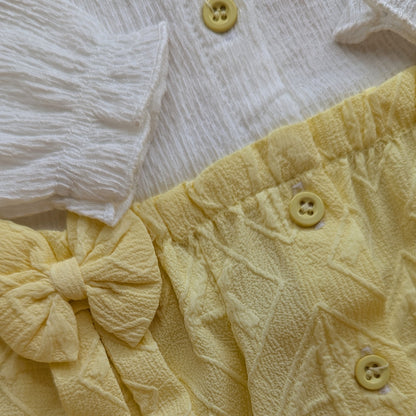 Baby Bow Romper - Full Sleeves