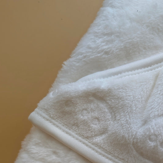 Baby Hooded Winter Wrapping Sheet/Blanket - Plain White
