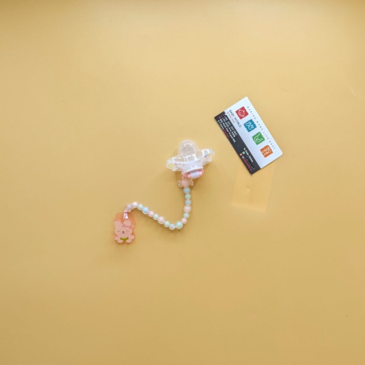 Pacifier with Chain - Beeds - Kitty