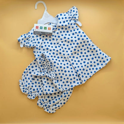 Frock with Pants & Headband - Leaves