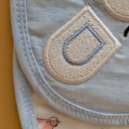 Baby Pack of 2 Bibs, Caps, & Booties Set - Sheep