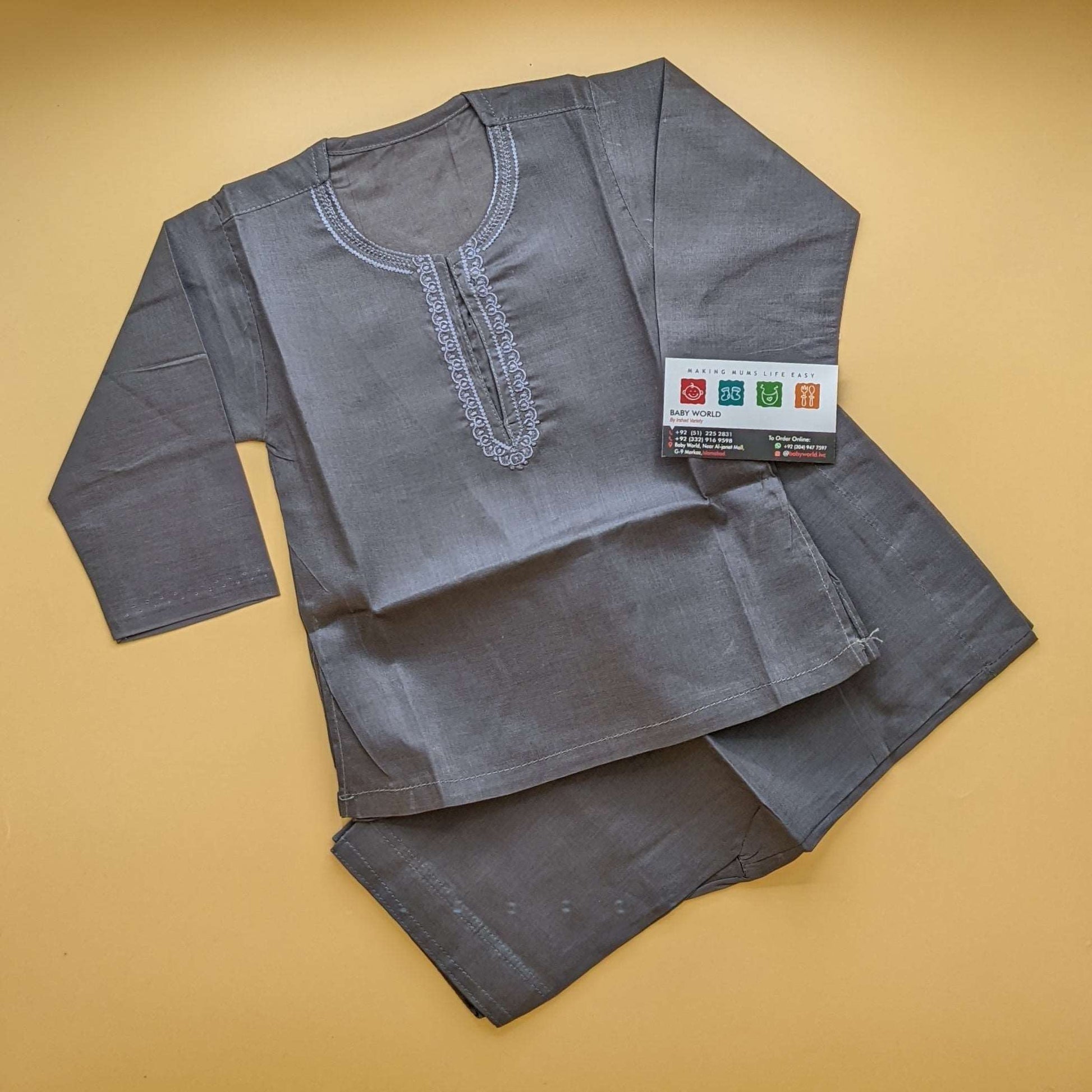 Kameez Shalwar - Charcoal