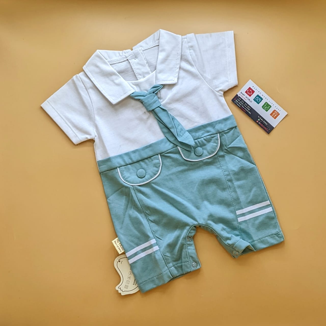 Romper - Half Sleeves - Tie 👔