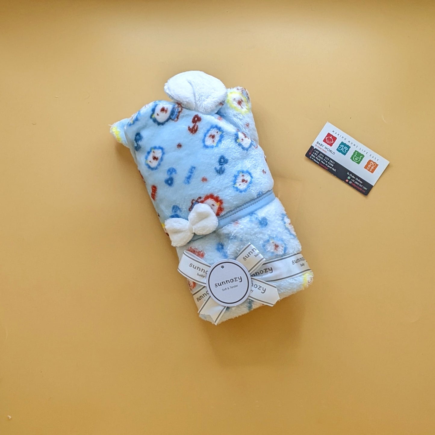 Hooded Wrapping Sheet/Blanket - Winter - Lion