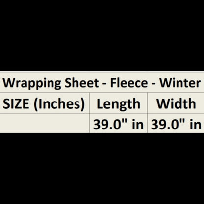 Hooded Wrapping Sheet/Blanket - Winter - Rhino 🦏