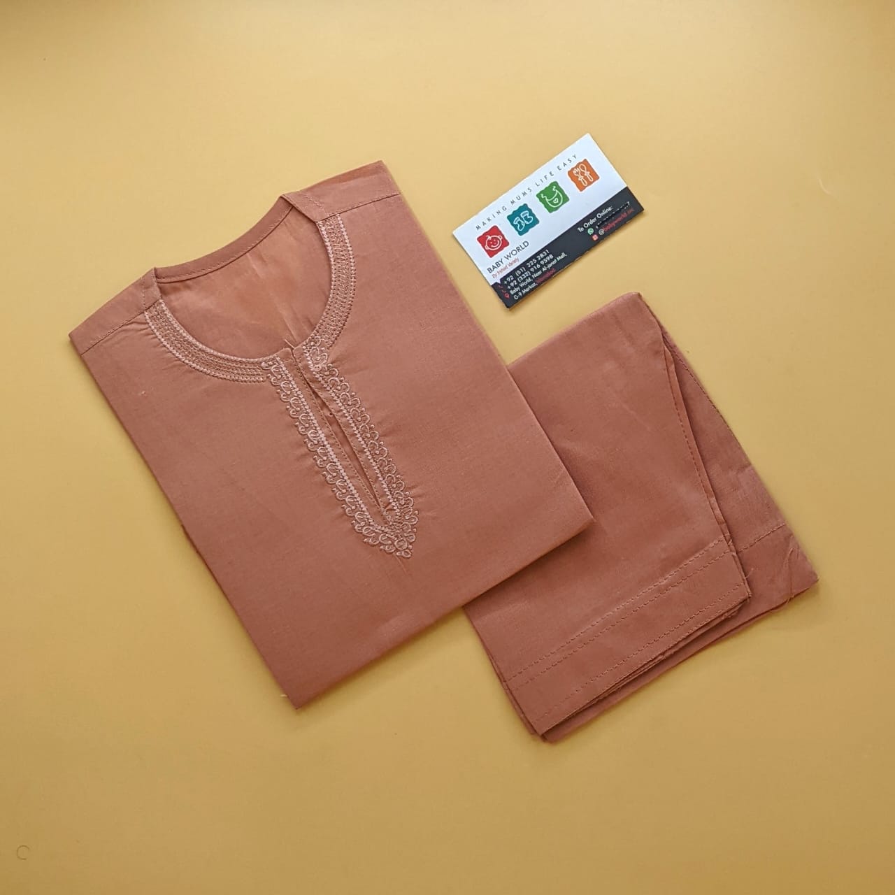 Kameez Shalwar - Peachy Orange