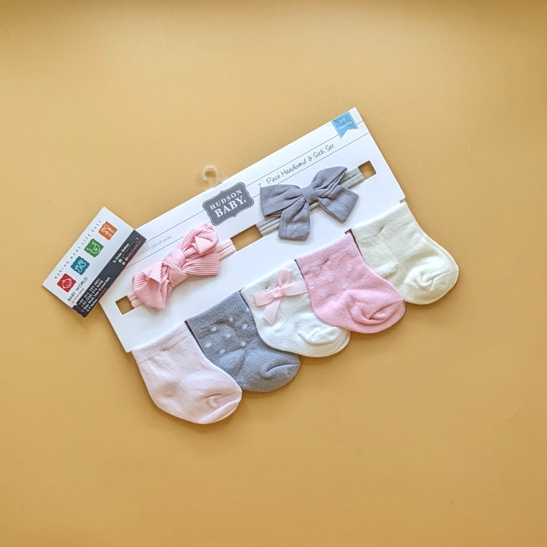Pack of 5 Socks & 2 Headbands Set