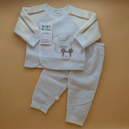 2 Pieces Premium Baby Suit - Mickey - Winter