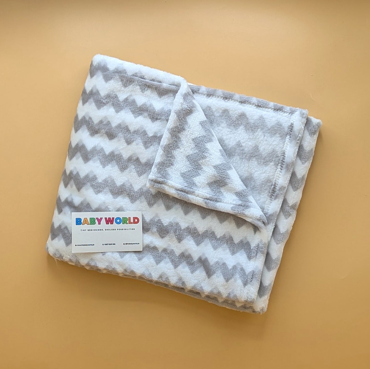 Baby Winter Wrapping Sheet/Ac Blanket - Zigzag Pattern
