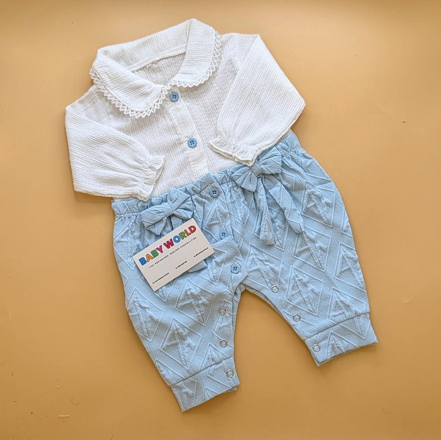 Baby Bow Romper - Full Sleeves